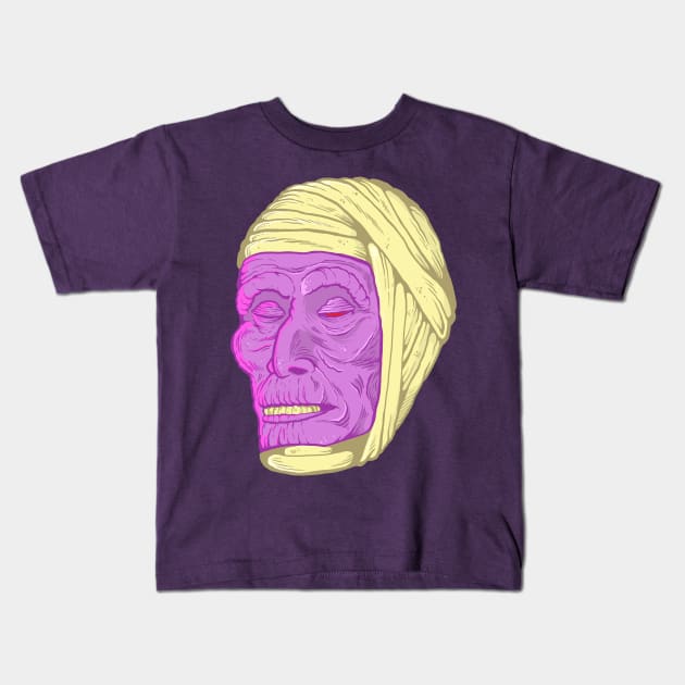 Mummy Mask Kids T-Shirt by The October Academy